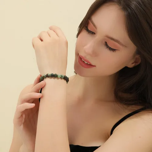 Vista 84 de Crystal Vibe Pulseras de cuentas de 0.315 in para mujeres y hombres, pulseras de cristal con piedras preciosas naturales, tamaño elástico ajustable
