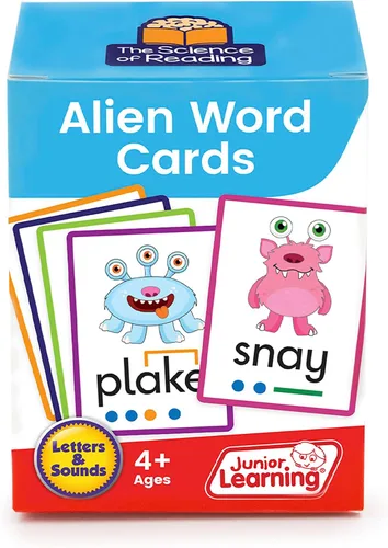 Vista 6 de Alien Word Flashcards: Junior Learning, The Science of Reading Recursos complementarios, para uso en el aula o en la escuela en casa, para mayores