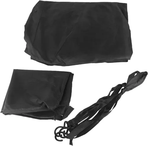 Vista 8 de Cubierta de coche para automóvil, parasol para automóviles, color negro, media cubierta, protector de nieve, cubierta protectora de refrigeración