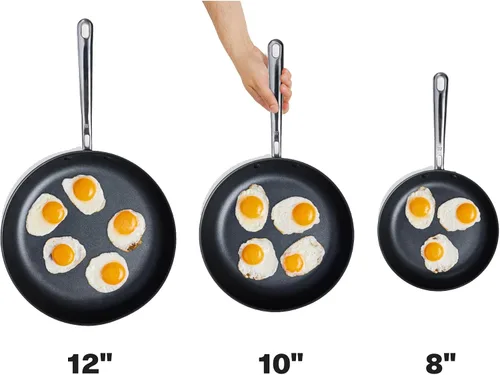 Vista 8 de Misen Carbon Nonstick™ - Sartén de acero al carbono nitrurado, 8 pulgadas