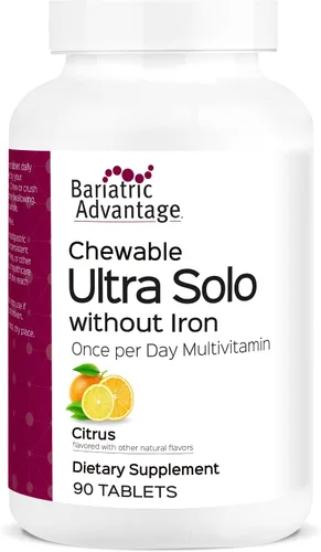 Vista 8 de Bariatric Advantage - Masticable Ultra Solo Sin Hierro - Cítricos - 30 Tabletas (Paquete de 1)