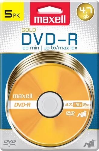Vista 7 de Maxell 638004 4.7Gb Dvd-R 10Mm Caja de joyas