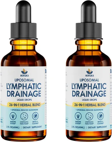 Vista 11 de Gotas de drenaje linfático 26 en 1, soporte antiinflamatorio y linfático