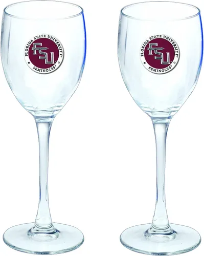 Vista 44 de Heritage Pewter Copas de vidrio de Arkansas, juego de 2, copas de vino de copa de 12 onzas, vidrio de peltre elaborado por expertos