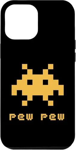 Vista 25 de iPhone 16 Alien Invaders Pew Space 8-bit Retro Video Game Gift Case