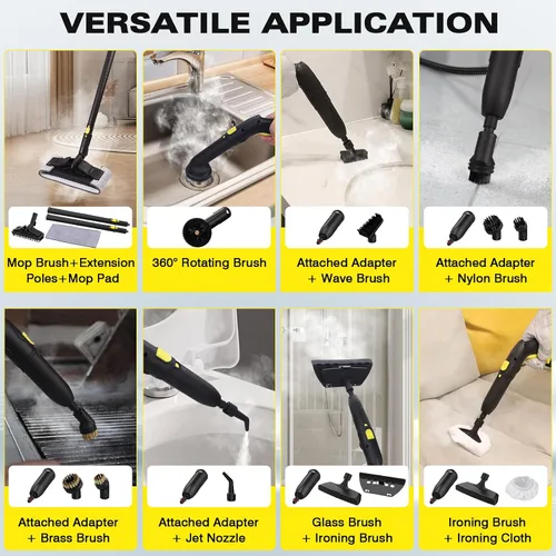 Vista 5 de TVD 5 Bar 320°F Steam Cleaner for Home, Bathroom, Kitchen, Floor & Grout
