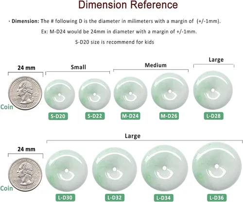 Vista 2 de Dahlia Collar eterno de jade en forma de círculo, jadeíta de grado A certificada de Birmania auténtica para la paz