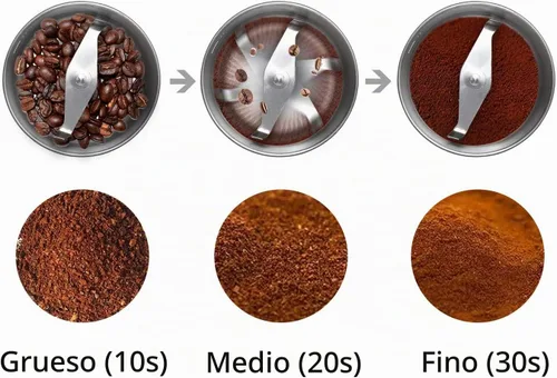 Vista 7 de DR MILLS DM-7451 Molinillo de café eléctrico, molinillo de grano de café eléctrico especias secas, tuerca, molinillo de hierbas, taza desmontable