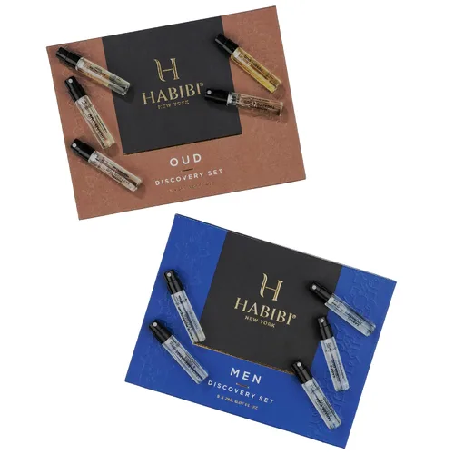 Vista 2 de H HABIBI Oud - Juego de muestras de perfume para hombre, 10 x 0.1 fl oz