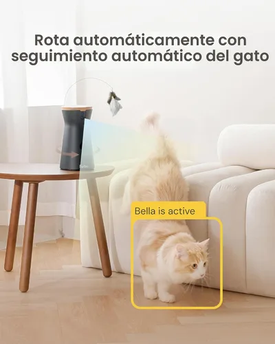 Vista 3 de Furbo 360° Cámara para Gatos: Cámara de Seguridad para Mascotas con Alertas de Miauidos, Vista Rotatoria, Lanzamiento de Golosinas con Aplicación