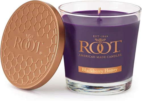 Vista 25 de Root Candles Velas Aromáticas Mezcla de Cera de Panal Vela Artesanal Premium, Veriglass Pequeño, Limón y Bergamota