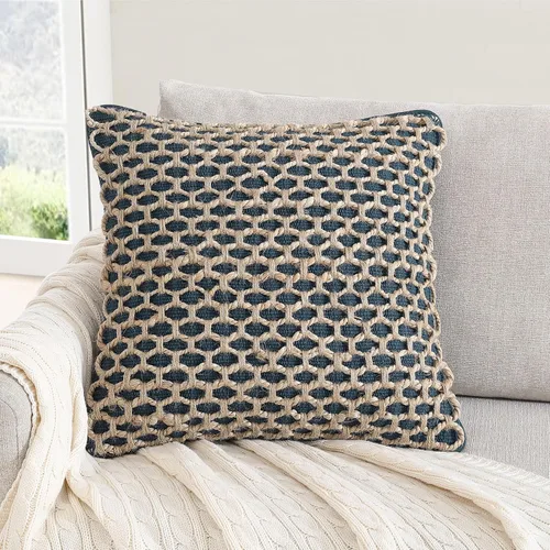 Vista 58 de Boho Living Jada - Funda decorativa para almohada, incluye acento, diseño tejido premium, decoración para sala de estar, (2) funda de almohada de 20