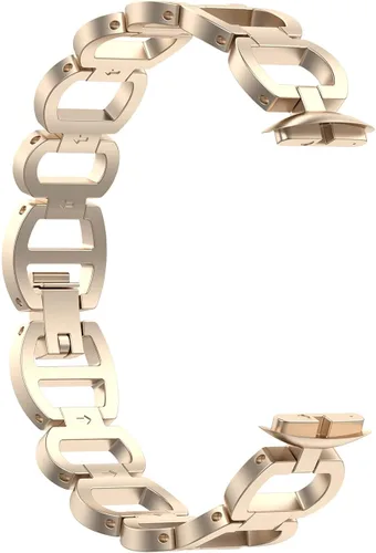 Vista 5 de Compatible con Fitbit Luxe Band ajustable de acero inoxidable Parker Link pulseras de repuesto elegantes correas elegantes para accesorios de lujo