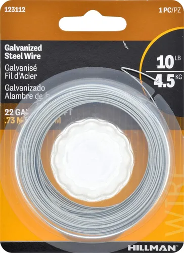 Vista 3 de The Hillman Group 123112 - Alambre de acero galvanizado (calibre 22, 100 pies)