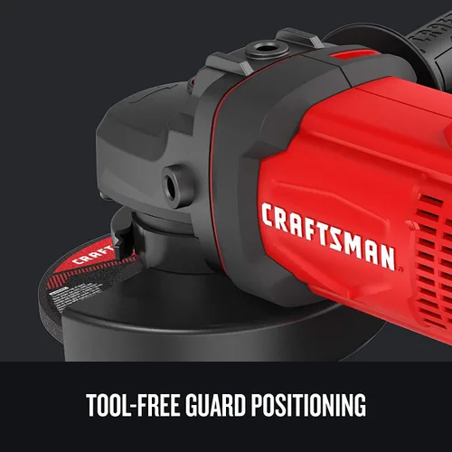 Vista 5 de CRAFTSMAN V20 Kit de herramientas de amoladora angular inalámbrica, 4-1/2 pulgadas, batería y cargador incluidos (CMCG400M1)