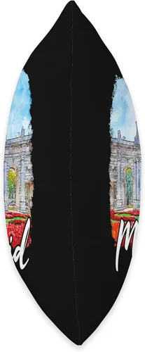 Vista 2 de Madrid Spain Souvenirs Madrid Spain España Puerta de Alcalá Madrileño - Almohada (16 x 16 pulgadas), multicolor
