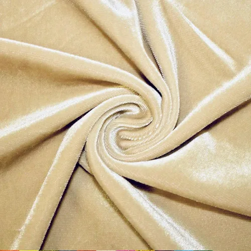 Vista 9 de Barcelonetta Tela de terciopelo elástico Lujo y suave Tela de terciopelo Rollo de 60 pulgadas de ancho 10% elastano Costura, ropa Negro