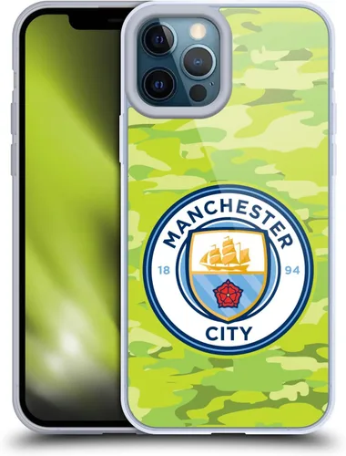 Vista 61 de Head Case Designs Funda de gel con licencia oficial del Manchester City Man City FC Blue Moon Badge Camou [protección de grado militar] compatible