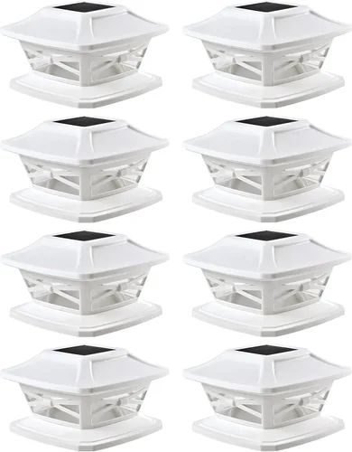 Vista 9 de Davinci Lighting - Lámpara solar Flexfit para exteriores con base para postes de madera de 4 x 4, 5 x 5 y 6 x 6 pulgadas, luz LED brillante