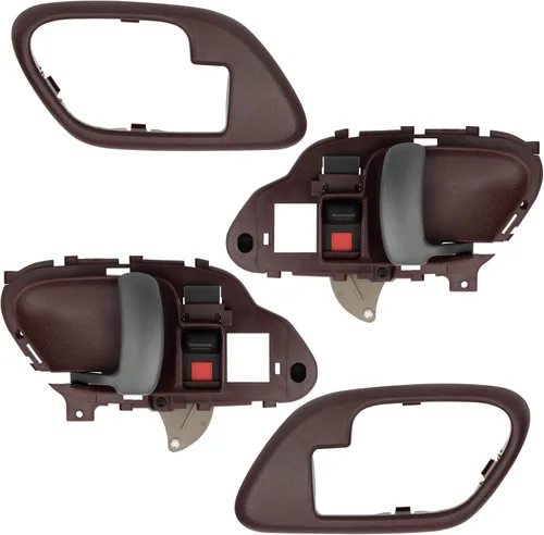 Vista 7 de APPERFiT Manija de puerta interior con kit de bisel (azul) Compatible con 1995-2002 Chevy Chevrolet GMC Truck C1500 C2500 C3500 K1500 K2500 K3500