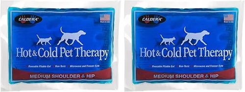 Vista 6 de Caldera Pet Therapy - Paquete de gel para hombro y cadera, mediano, color azul