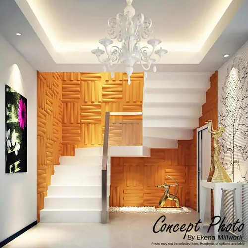 Vista 17 de Ekena Millwork WP20X20INWH 19 5/8 pulgadas de ancho x 19 5/8 pulgadas de alto Inula EnduraWall Decorativo 3D Panel de Pared Cubre 2.67 pies cuadrados