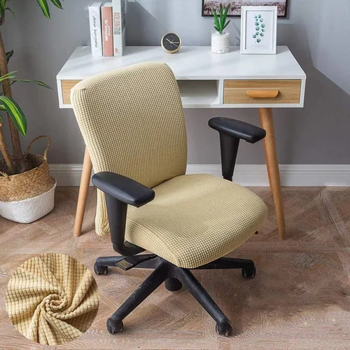 Vista 2 de Sunnyway Funda de asiento para silla de oficina, funda elástica de elastano para escritorio y silla de computadora, protector de asiento extraíble