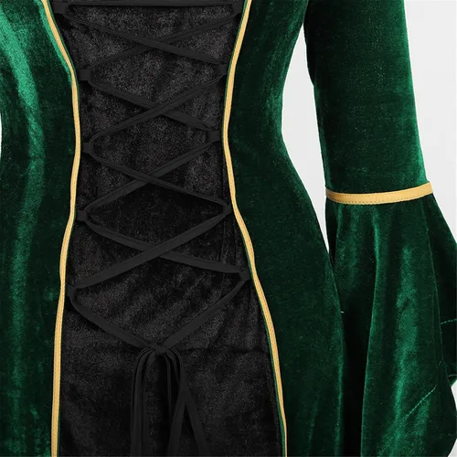 Vista 6 de Zhitunemi Renaissance Costumes for Women Dress Medieval Costume Womens Halloween Dress - Fairy Renaissance Festivals & Fairs