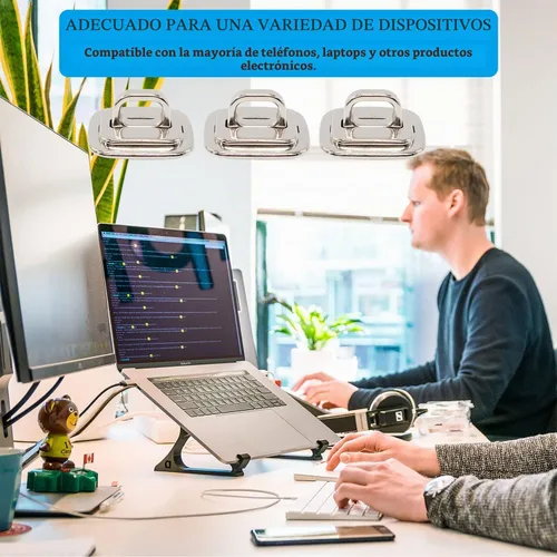 Vista 5 de Paquete de 3 placas de seguridad antirrobo autoadhesivas para cables para bloquear laptops, Mac Book, tabletas, iPad u otra computadora Paquete de 3