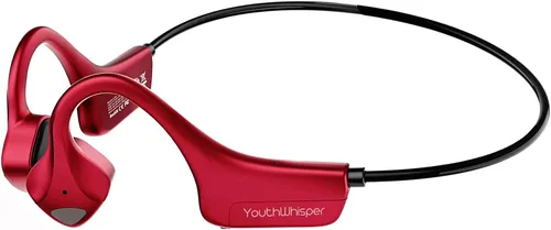 Vista 10 de Auriculares de Conducción Ósea Bluetooth, Audífonos Inalámbricos de Oreja Abierta con Micrófonos, Titanio Ligero Resistente al Sudor, Auriculares