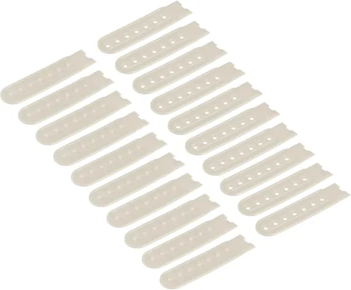 Vista 9 de uxcell Tapa de correa Snapback, agujeros de plástico ajustable sombrero broche hebilla reemplazo para reparación de tapas