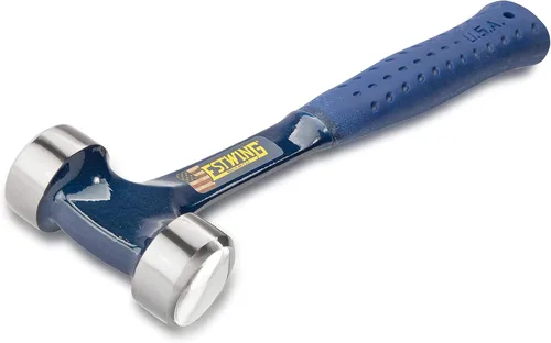 Vista 2 de Martillo de Liniero Estwing - Herramienta de Servicios Eléctricos de 40 onzas con cara lisa y agarre de reducción de impactos - E3-40L, azul