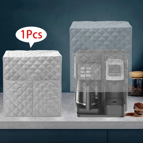 Vista 7 de Funda protectora para máquina de espresso, funda antipolvo lavable gris y electrodomésticos de cocina reutilizables, para una gran protección