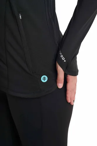Vista 9 de Coolibar Chaqueta con cremallera completa para mujer - Protección solar UPF 50+ - Astir