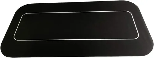 Vista 2 de Yuanhe 70 "x 35" Rectángulo portátil Sure Stick Espuma de goma Poker Mesa de Poker Layout Mat (Negro)