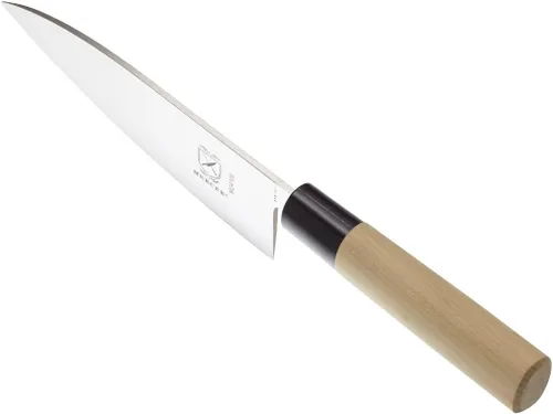 Vista 3 de Mercer Culinary, colección asiática. Cuchillo rebanador., De madera madera (Wooden Handle)