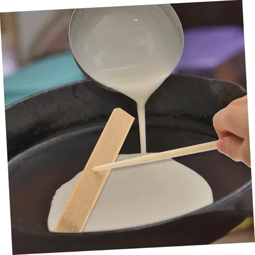 Vista 8 de TIDTALEO 1 Unidades de herramientas para panqueques Herramientas especiales Kit de herramientas para el hogar Kit de barbacoa Crepe Spreader Stick