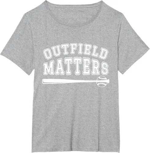 Vista 37 de Playing Baseball Outfield Matters - Camiseta Baseball Outfields Funny, Rojo