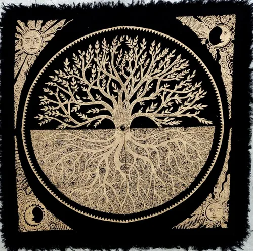 Vista 36 de CRAFT KALA Tarot Altar - Mantel especial de adivinación para hombre, cueva, pegan, habitación, bar, decoración de pared para el hogar, Wiccano, tela
