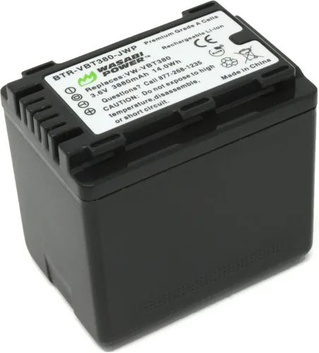 Vista 4 de Wasabi Power Batería (paquete de 2) y cargador para Panasonic VW-VBT380 y Panasonic HC-V250, HC-V380, HC-V510, HC-V520, HC-V710, HC-V720, HC-V750