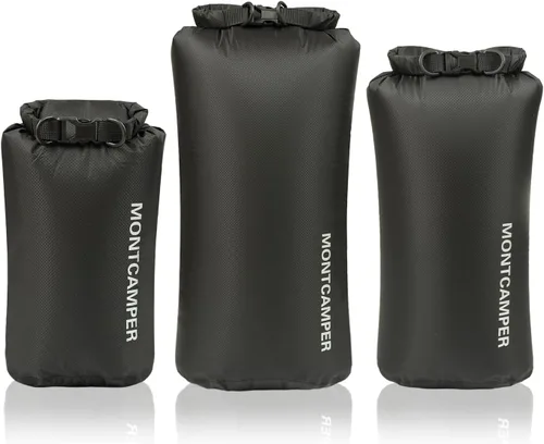 Vista 29 de Bolsa seca impermeable de 30D nailon - Adecuada para senderismo, kayak y rafting - Bolsa de almacenamiento impermeable portátil con cierre de rollo