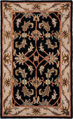 Vista 42 de Safavieh colección Heritage HG628A - tapete oriental tradicional hecho a mano de lana verde oscura y dorada, Lana, negro / beige (Black/ Beige)