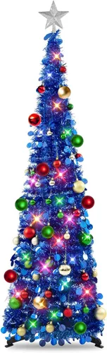 Vista 29 de N&T Nieting - Árbol de Navidad de oropel Negro