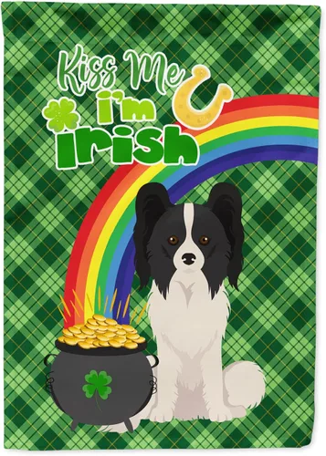 Vista 72 de Caroline's Treasures WDK4731GF - Bandera decorativa para jardín del día de San Patricio, color negro y tostado, Airedale Terrier, para jardín