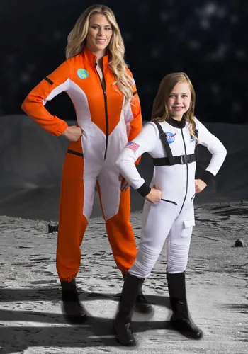Vista 4 de Mameluco de astronauta para mujer Multicolor