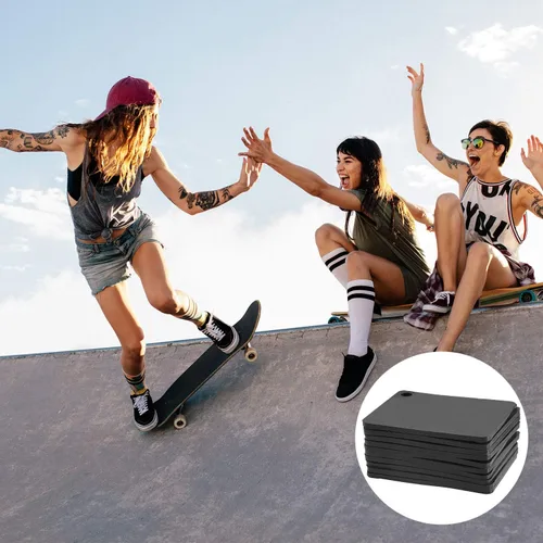 Vista 4 de Outus 16 almohadillas de choque elevadoras de patineta de 0.118 in, almohadillas suaves para amortiguación, almohadillas de choque para patineta