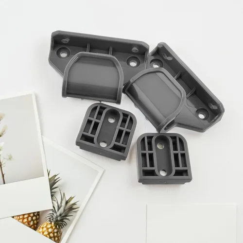 Vista 7 de Kit de accesorios de repuesto de extensiones retráctiles para puertas con accesorios perforados, piezas de puerta de seguridad de plástico
