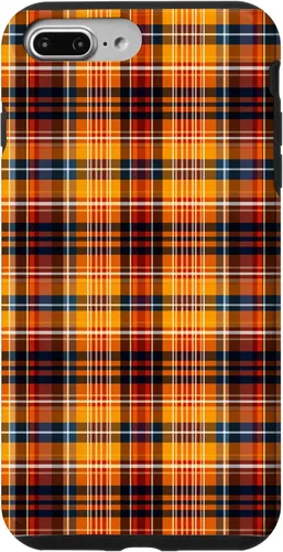 Vista 12 de Tartan Fall Plaid Halloween Orange Black Thanksgiving Autum Case for iPhone 16