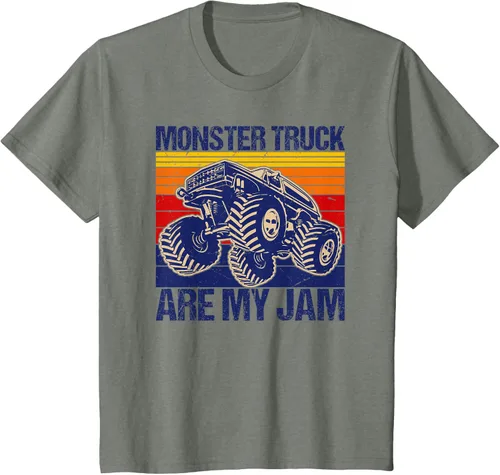 Vista 43 de Monster Truck Are My Jam For Monster Truck Lovers - Camiseta para hombres y niños, Blanco