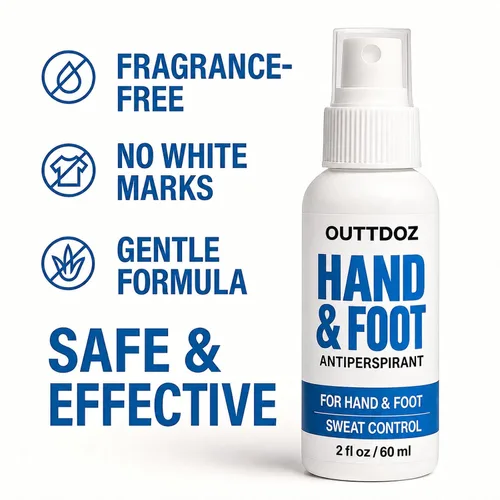 Vista 11 de Spray antitranspirante DryGrip para manos y pies sudorosos, 15% cloruro